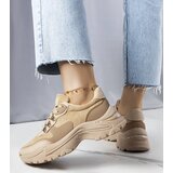 Gemre Beige sneakers made of combined materials Jenna | Shoptok.si