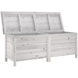  Vrtna kutija za pohranu bijela 150x50x56,5 cm masivna jelovina | shoptok.hr