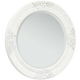 vidaXL Zidno ogledalo u baroknom stilu 50 cm bijelo Cijene