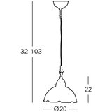  Kolarz 731.30.53 - Luster na sajli NONNA 1xE27/75W/230V | Eponuda.com