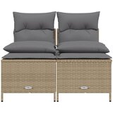  4-dijelni set vrtnih sofa s jastucima bež od poliratana | shoptok.hr