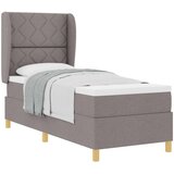 Krevet s opruga kutije Sivo-smeđa 200 x 80 cm tkanina | Eponuda.com