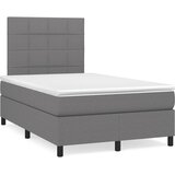  Krevet s oprugama i madracem tamnosivi 120 x 200 cm od tkanine | shoptok.hr
