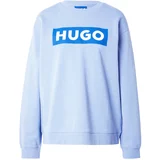 Hugo Sweater majica 'Classic' kraljevsko plava / svijetloplava / bijela