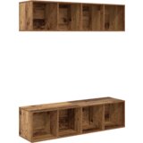 Set TV komoda s pohranom 2 pcs Staro drvo 37 x 37 x 142.5 cm | shoptok.hr