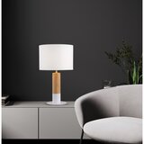  Stona lampa CARROL 1xE27/40W/230V bela/braon | Eponuda.com