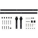vidaXL Drsna vrata Rjava 90 x 208 cm Trdna borovina | Shoptok.si