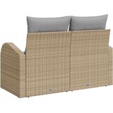  Vrtni kauč s jastukom Bež 124 x 62 x 69cm poliratan | shoptok.hr