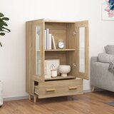  Visoka komoda boja hrasta sonome 70x31x115 cm konstruirano drvo | shoptok.hr