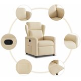  Naslonjač od tkanine krem | shoptok.hr