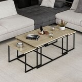 Hanah home klub sto Levada 9306, 90,45,45 cm, hrast Bona Cene