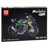Kockice za slaganje trkaćeg motora Racing sa 656 elemenata - crno/zeleni | Shoptok.si