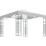 vidaXL Vrtni šator s LED svjetlosnim trakama 3 x 3 m bijeli Cijene