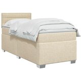  Boxspring krevet s madracem Krem 100 x 200 cm Tkanina - Krem 100 x 200 cm Dizajn linija | shoptok.hr