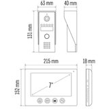 Emos videotelefon za vrata + kamera EM-03M 2WIRE cene