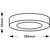  led panel n/z KNC5-24W 3000/4000/6000K crni | Eponuda.com