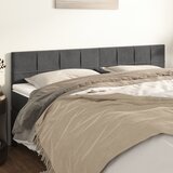  Uzglavlja tamnosiva 180x5x78/88 cm baršunasta | shoptok.hr