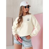 DStreet Bluza damska oversize z haftem SOFTSLON ecru | Shoptok.si