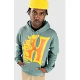 Heat Wave Pulover s kapuco sage