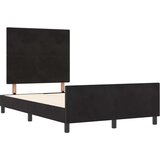  s opruga kutije s uzglavljem Crna 120 x 190 cm Baršun | shoptok.hr