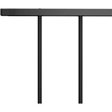 vidaXL Panel za ogradu od čelika obloženog prahom 1,7 x 1 m crni | shoptok.hr