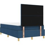  Postelja s vzmetnico in klopjo Modra 120x190 cm Tkanina, (22083795) | Shoptok.si
