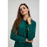 Marisse Emerald Midi Dress With Ruffles | Eponuda.ba
