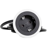 Boschmann BAC-PIX vgradna vtičnica 1x220V črna 2m 926.001 | Shoptok.si