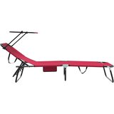  Sklopiva ležaljka za sunčanje Crvena 190 x 57 x 81 cm oxford | shoptok.hr