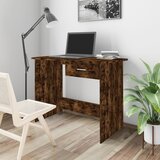 Maison Chic Pisalna miza - pisarniška miza - Računalniška miza dimljeni hrast 100x50x76 cm inženirski les, (21785513) | Shoptok.si