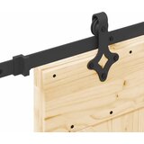  Klizna vrata NARVIK Prirodna i crna 70 x 210 cm (213,5 cm) | shoptok.hr