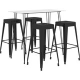  5-dijelni barski set bijelo-crni | shoptok.hr