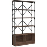 Maison Chic Knjižna omara - Knjižni regal rjavi hrast 100x26x180 cm inženirski les, (21725242) Cene