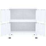  Industrijski sanduk za pohranu bijeli 75 x 40 x 80 cm čelični | shoptok.hr