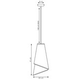  visilica na sajli moda 1xE27/15W/230V bež/ratan | Eponuda.com