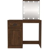  Toaletni stolić LED boja hrasta 90x50x132 5cm konstruirano drvo | shoptok.hr