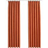 Furnova Zatemnitvene zavese z obešali 2 kosa rjaste 140x225 cm, (21918122) | Shoptok.si