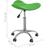  Okretna blagovaonska stolica od umjetne kože zelena | shoptok.hr