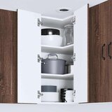 vidaXL Stenska kuhinjska omarica s polico Rjav hrast 57 x 57 x 80 cm | Shoptok.si