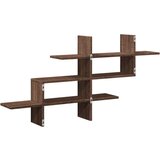 vidaXL Zidna polica boja hrasta 124,5x18x60,5 cm konstruirano drvo | shoptok.hr