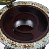  Barski stalak za vino u obliku globusa od drva eukaliptusa plavi | shoptok.hr