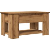 Maison Chic Klubska mizica - kavna mizica - Nizka mizica artisan hrast 79x49x41 cm inženirski les, (21754495) | Shoptok.si