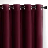 Bordo zavjesa za djelomično zamračenje od samta 140x245 cm Eyelets –