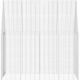  Kletka za zajce srebrna 200 x 100 x 210 cm Cinkana jeklena, (5000204308) | Shoptok.si