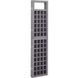 vidaXL Sobna pregrada / rešetka s 3 panela od jelovine siva 121x180cm | shoptok.hr