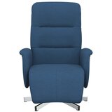  Naslonjač od tkanine s osloncem za noge plavi | Eponuda.com