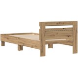  Krevetna konstrukcija Umjetnički hrast 100 x 200 cm | shoptok.hr