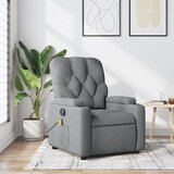  fotelja za odmor svijetlo siva tkanina - Svjetlosiva 1 Ručno guranje unatrag | shoptok.hr