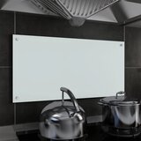 vidaXL Kuhinjska zaštita od prskanja bijela 80 x 40 cm kaljeno staklo Cijene
