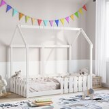 Maison Chic Otroška postelja - Otroški ležaj - Otroški posteljni okvir bel 80x160 cm trdna borovina, (21698418) | Shoptok.si